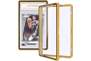 ZINHO Graded Card Case Magnetic Aluminum Alloy Slab Protector Display Case Fits 35PT PSA/CGC/CSG Cards, UV Protection (Yellow)