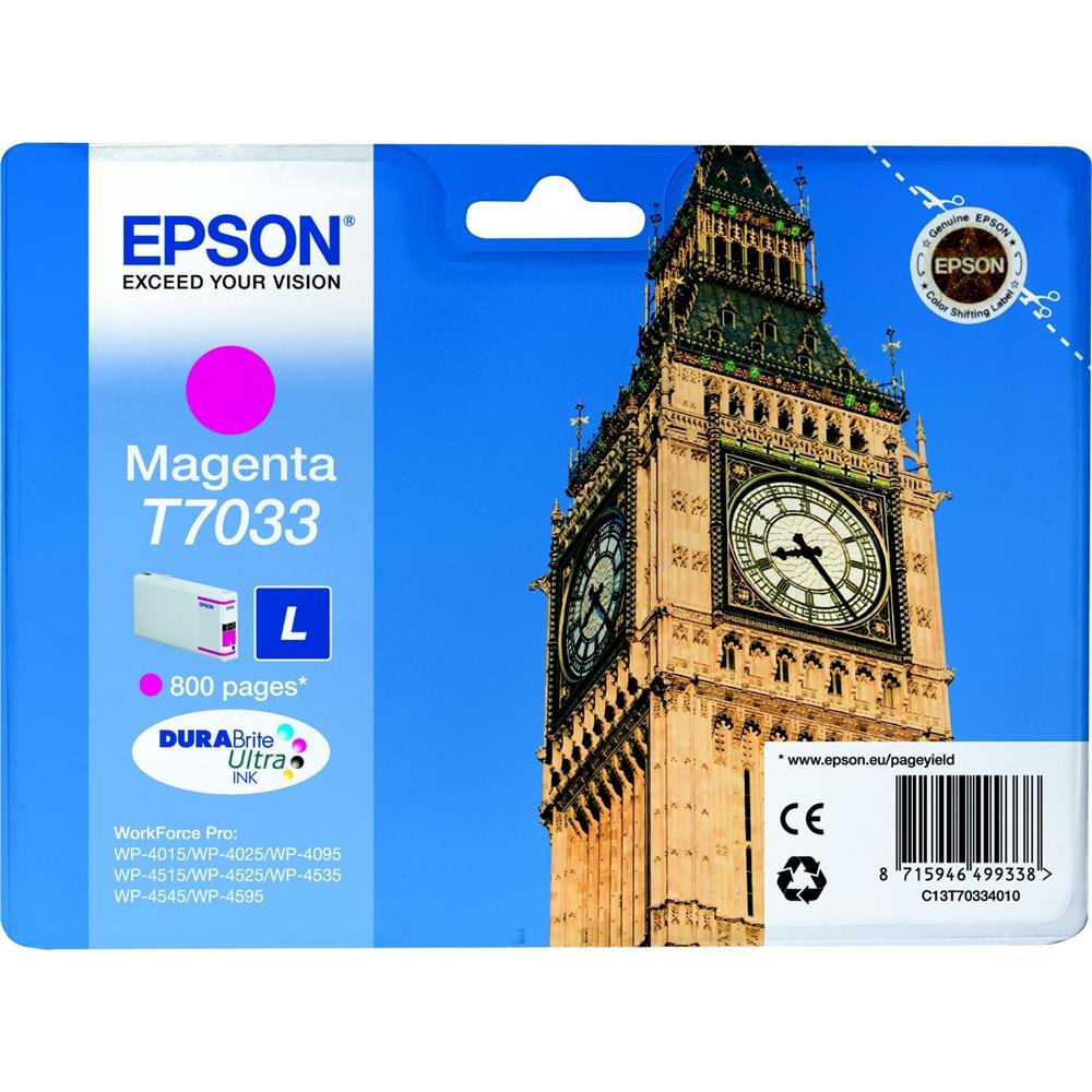 Epson C13T70334010 Ink Cartridges - Magenta, L