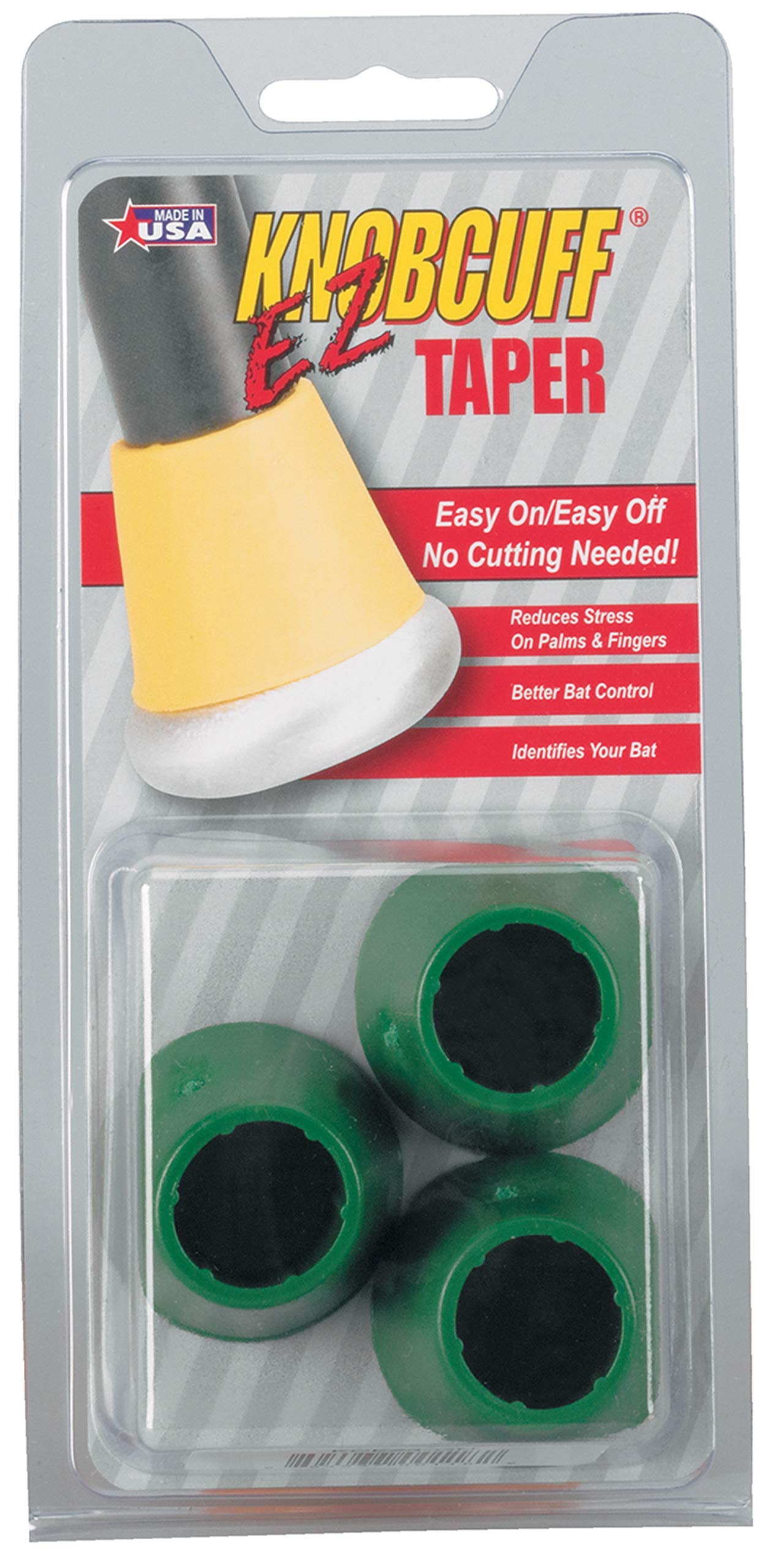 Markwort Knob Cuff Taper Grip-Pack of 3 (Green)