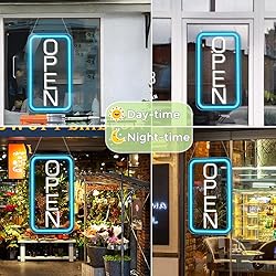 ROLANCHE Open Signs for Business, 16"x 9" LED Neon