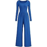 PRETTYGARDEN Womens Jumpsuits Dressy Casual Fall Fashion 2025 Trendy Long Sleeve Wide Leg Rompers Spring Work Office Outfits