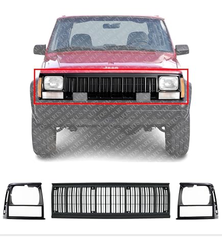 Amazon.com: Bundle For 1997-2001 CHEROKEE SE/SPORT MODEL GRILLE