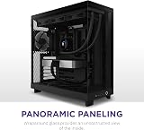 NZXT H6 Flow Compact Mid-Tower PC Case Panoramic Glass Black CC-H61FB-01 view 2