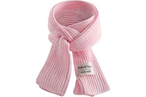 Ruby&Tang Kids Scarf Winter Warm Soft Knit Cotton Toddler Classic Scarves For Boys Girls 1-6Years
