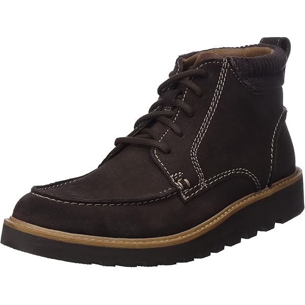 Amazon.com | Clarks Men's, Vargo Apron Chukka Boot Dark Brown 7 M