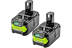 POWTREE Upgraded 7.0Ah 2Packs P108 18Volt Replacement for Ryobi 18V Battery ONE+ Plus P102 P103 P104 P105 P107 P109 P122 PBP005 PBP004 PBP003 PBP002 RB18L50 BPL1820 Cordless Power Tools with LED Indicator