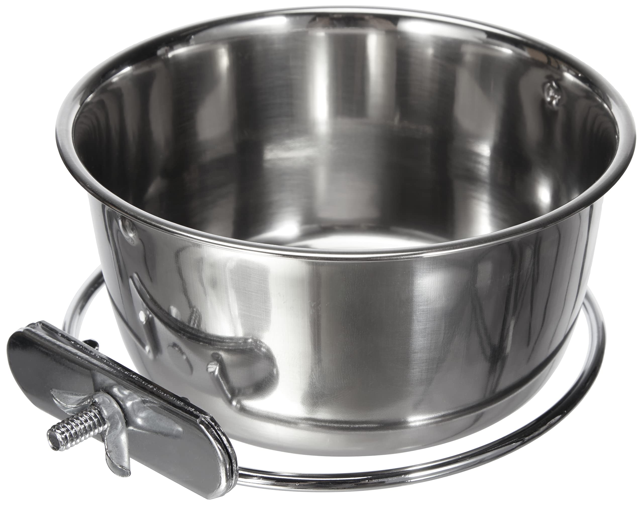 Kerbl 82782 Stainless Steel Bowl 600 ml, 12 cm Screw Mounting For Rodents
