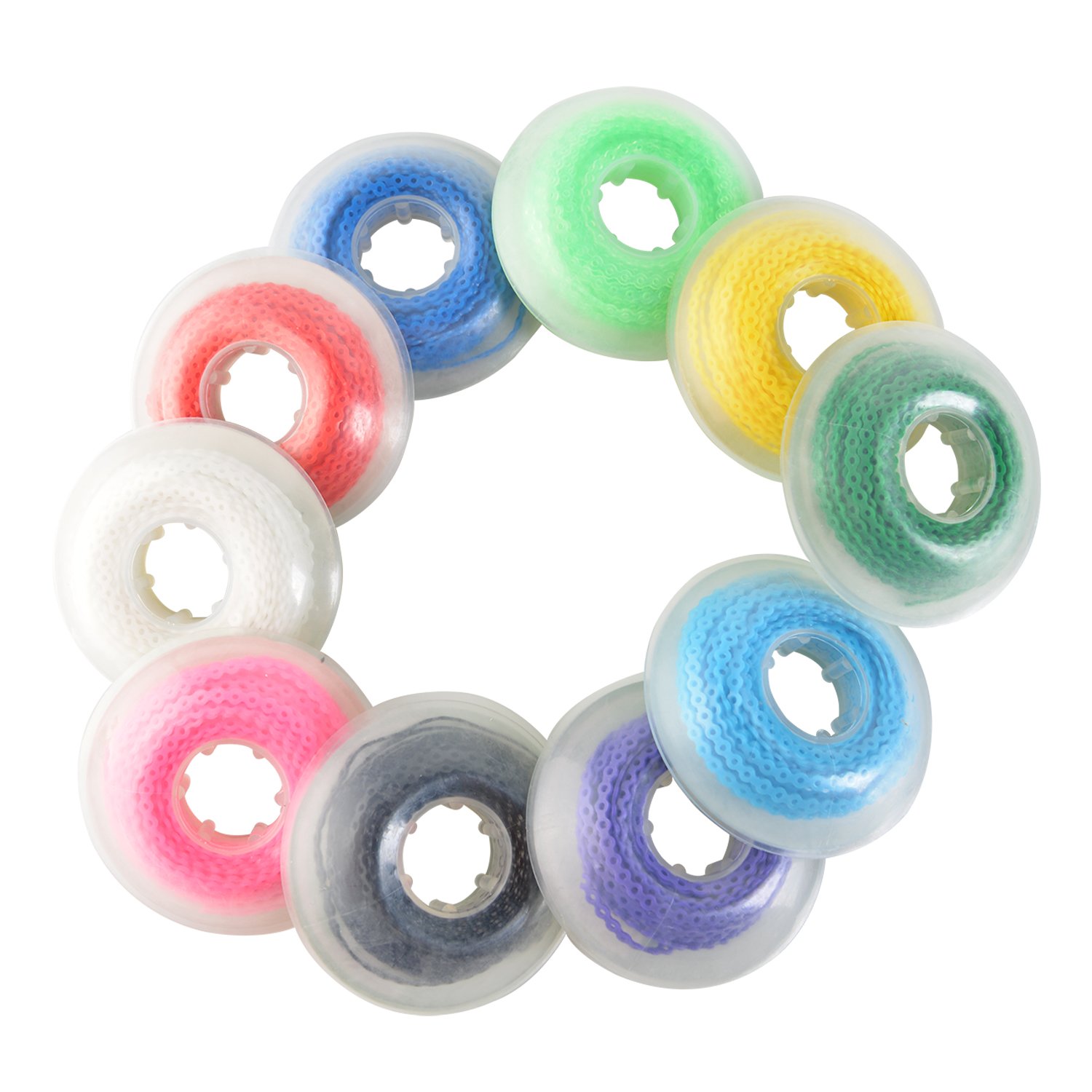 AZDENT Orthodontic Dental Elastic Ultra Power Chain for Braces Short