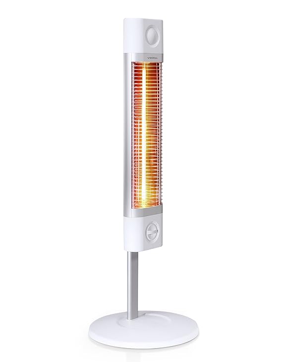 Veito CH1800XE Free Standing Carbon Infrared Heater, White Amazon.co