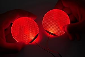 mlnyitus [ Round ] Red Star-Lord Decorations Batman led Light Flexible Helmet Lights Cosplay DIY kit RGB Superhero for Men Gifts