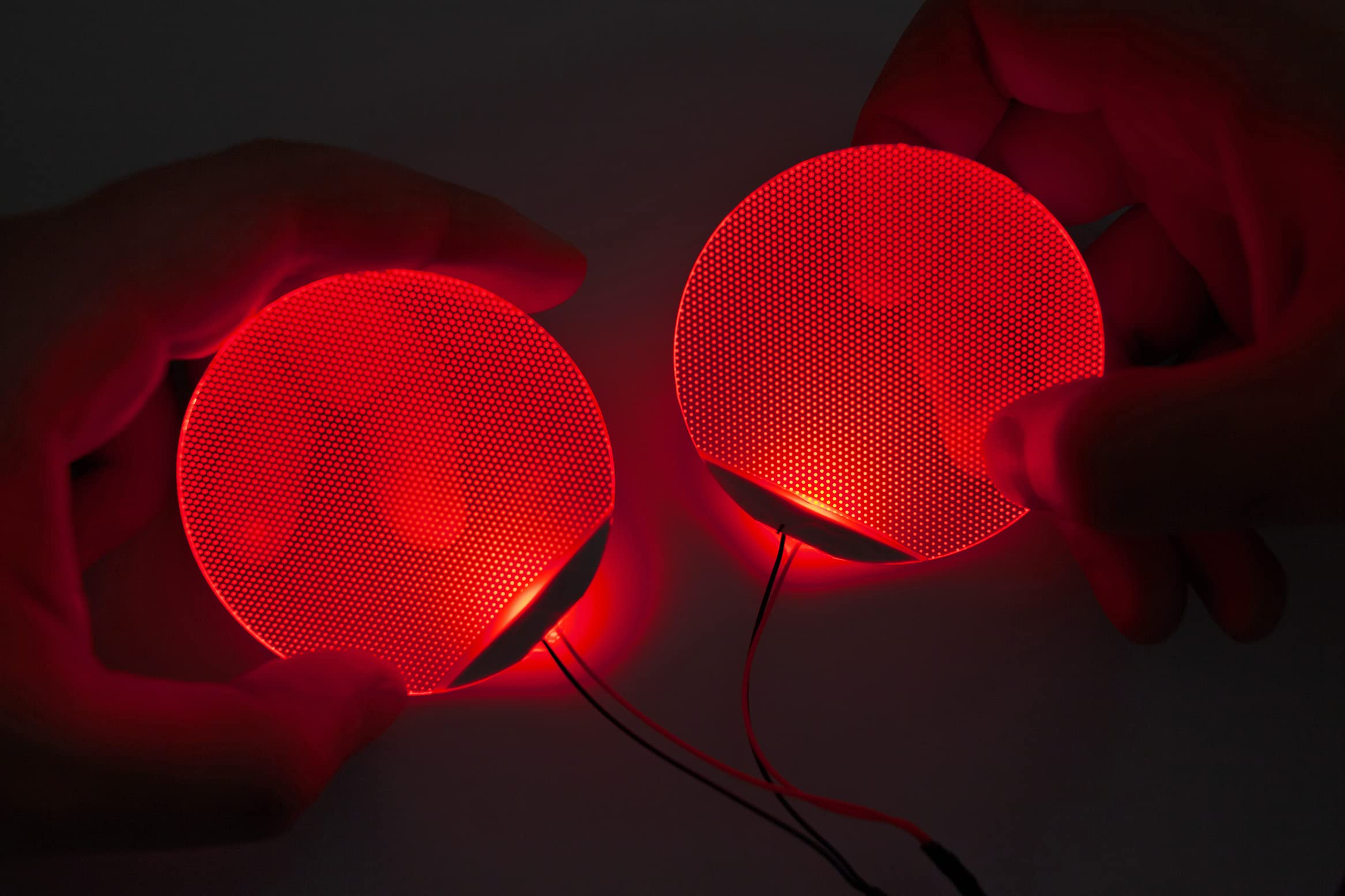 Photo 1 of [ Round ] Red Star-Lord Decorations Batman led Light Flexible Helmet Lights Cosplay DIY kit RGB Superhero for Men Gifts