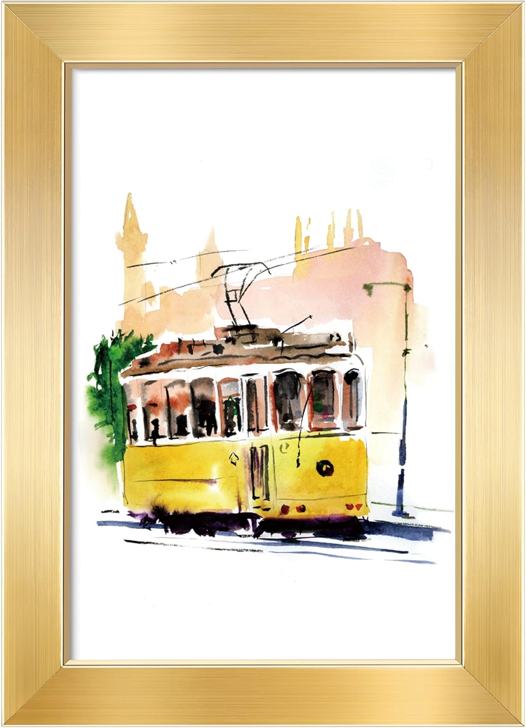 Photo Albums, Frames & Accessories - Annecy 4x6 Picture Frames (1 Pack, Gold), Simple Designed Photo Frame, For Pictures 4x6 for Wall Mounting, Classic Simple Home Office Decor