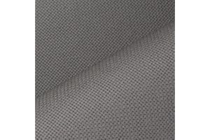 KCS 16CT Counted Cotton Cross Stitch Aida Cloth Fabric (19" x 28", Dark Grey)