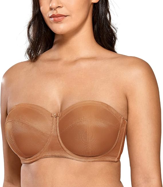 Delimira Women's Underwire No Padding Ultra Support Convertible
