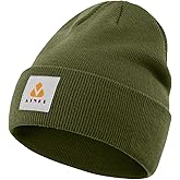 ATNKE Winter Knit Cuffed Beanies Hat Stretchy Soft Warm Daily Skull Cap Gifts for Men and Women