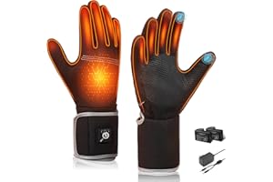 Savior Heated Glove Liners,Electric Heated Thin Gloves,Rechargeable,Suitable for Winter Driving,Typing,Running,etc.