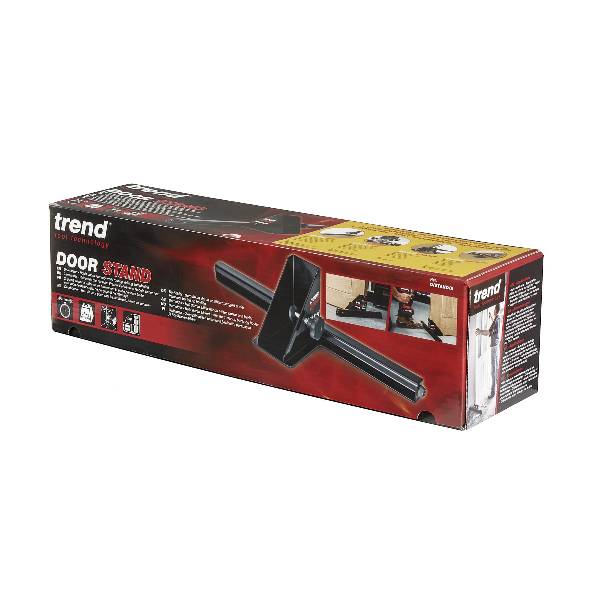 Trend Door Stand Carpentry Tool for Hinge and Door Installation, 1 17/64 - 2 11/64 Inch, D/STAND/A