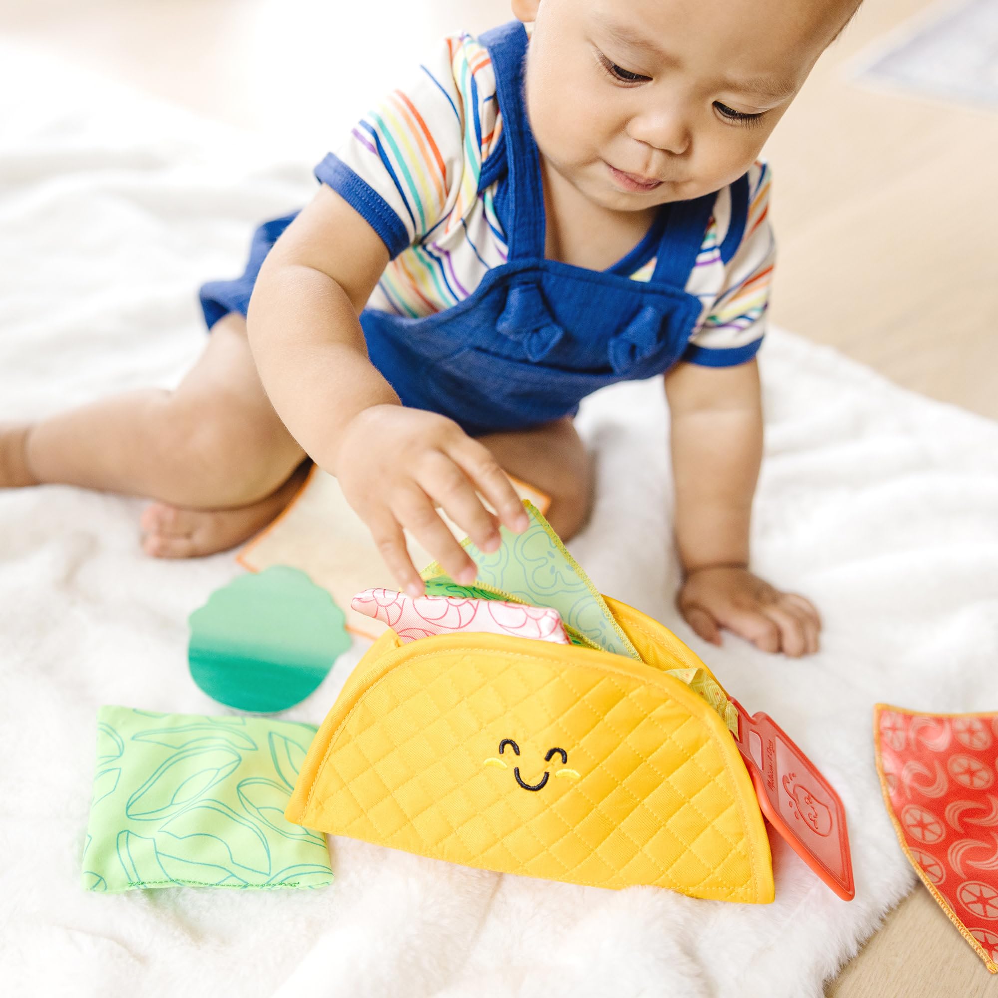 Melissa & Doug Multi-Sensory Soft Taco Fill & Spill Infant Toy - Sensory Toys For Babies, Baby Taco Toy, Baby Toys For Ages 6 Months And Older