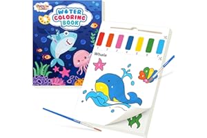 FEREDO KIDS Paint with Water Coloring Books for Kids - Watercolor Painting Paper Activities for Toddlers, Art Craft Kit Gift for Boys & Girls Ages 3 4 5 6 7 8