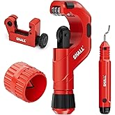 SHALL Tubing Cutter Tool, Heavy Duty Pipe Cutter 3/16"-2" OD, Mini Tube Cutter 1/8"-7/8", Steel Pipe Cutter for Metal, Copper
