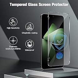 3+2 Pack Galaxy S24 Screen Protector, Tempered