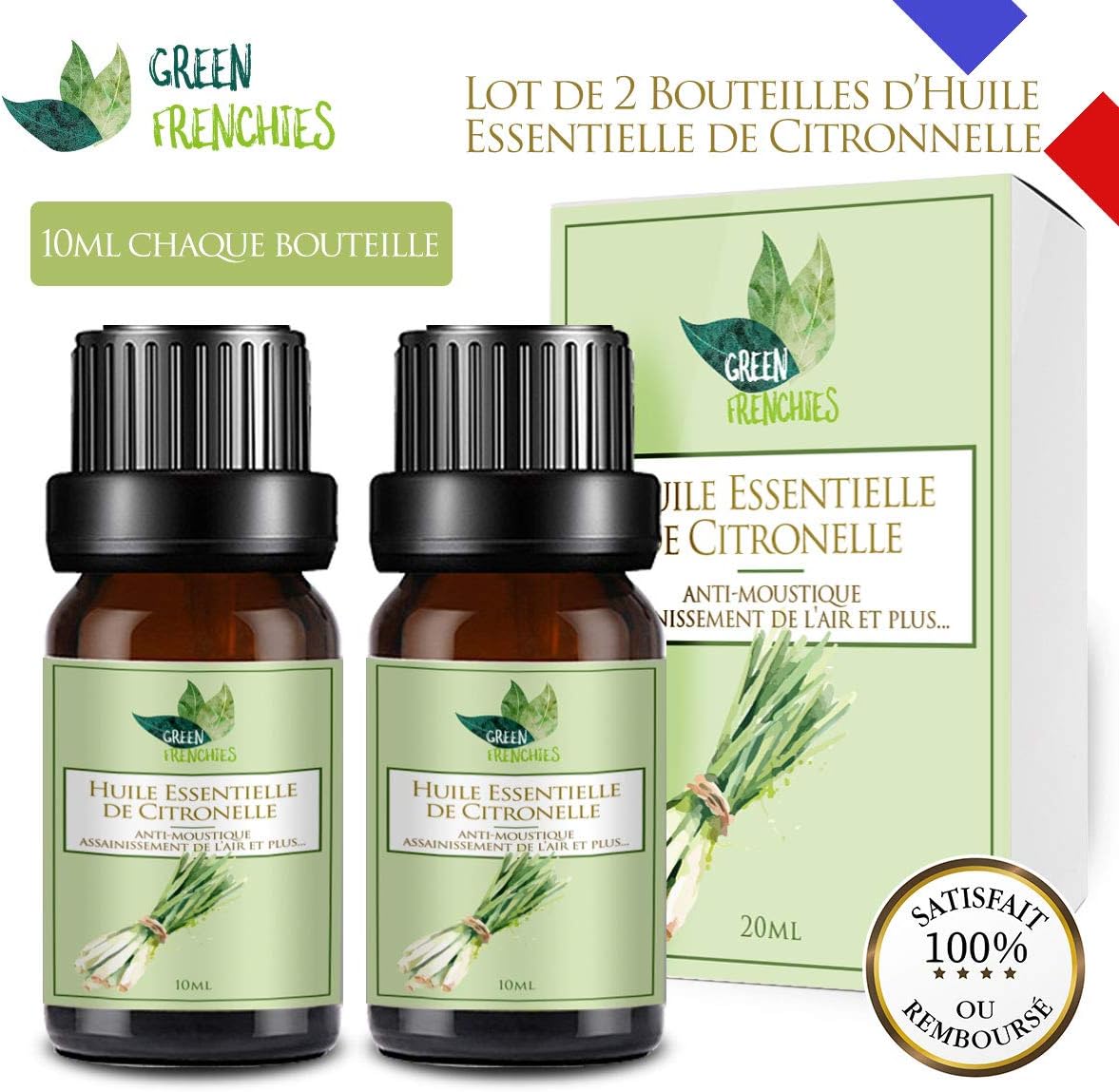 Citronnelle en spirale anti moustique. 8 pièces