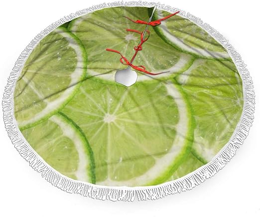 Amazon Com Zjzdcza Lemons And Limes Christmas Tree Skirt