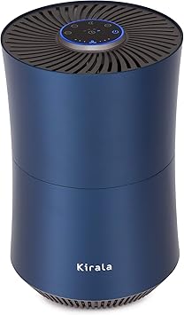 Amazon Kirala Air キララエアー ハイブリッド空気清浄機 Prato プラット オゾン空間除菌 8畳 ネイビー Kirala 空気清浄機
