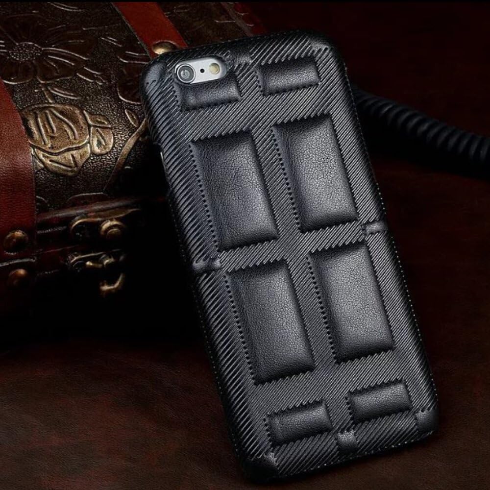 Iphone 6s Plus Case, Lwang Luxury Antique 360 Protective leather Shockproof Back Case for Iphone 6 6s plus (antique black)