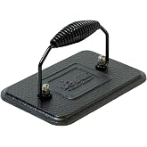 Lodge Pre-Seasoned Cast Iron Grill Press, 6.75 x 4.5 Inches | Heavy-Duty Cast Iron Press for Burgers, Sandwiches, Bacon &amp; Everyday Griddle Cooking, Durable &amp; Naturally Nonstick