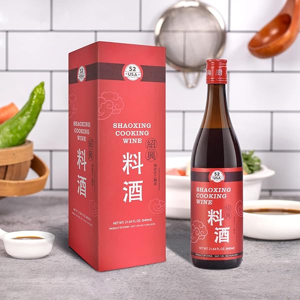 52USA SHAOXING COOKING WINE 21.64 FL OZ, MISSING SECRET INGREDIENT CHINESE COOKING WINE, SHAOXING WINE