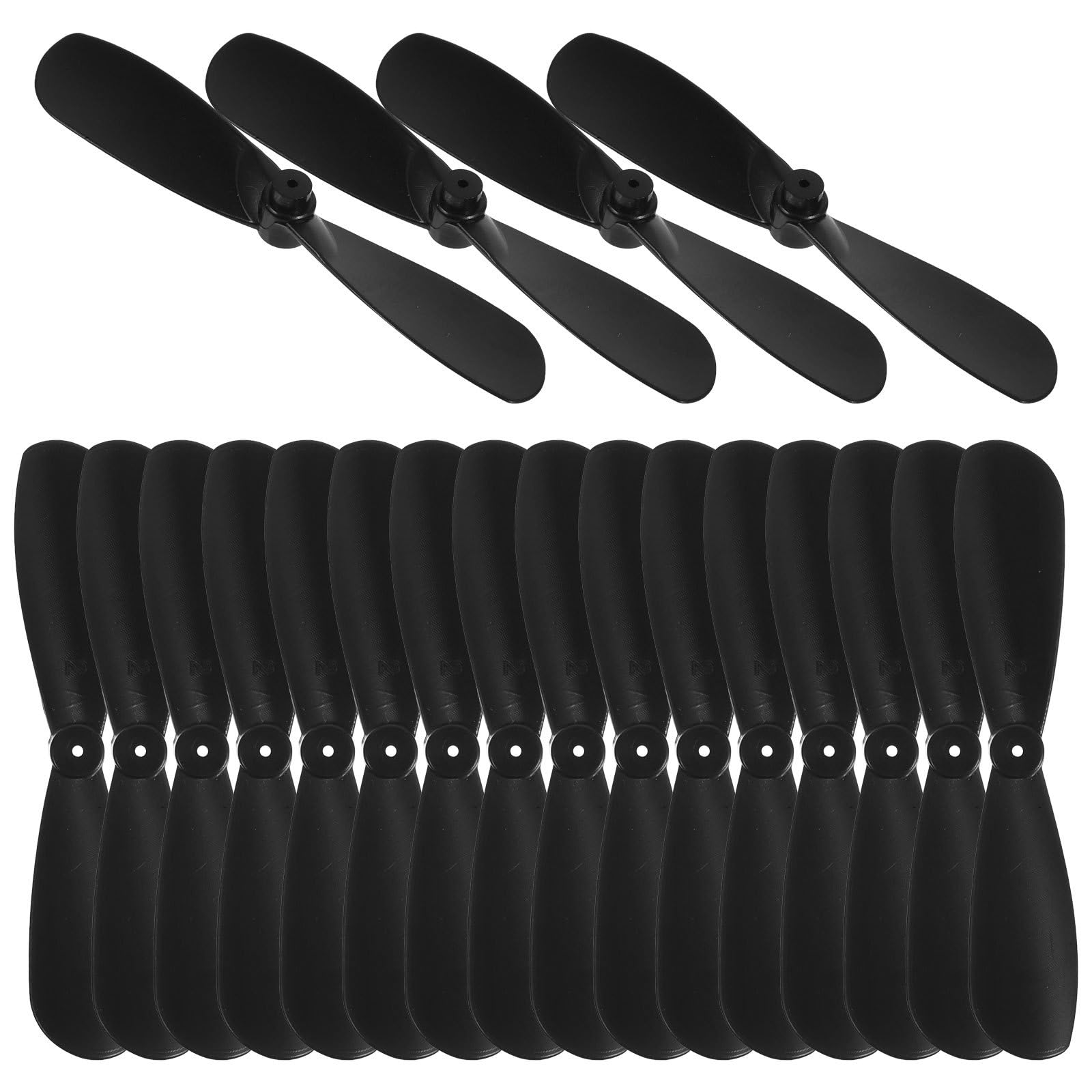 Luxshiny 10 Pairs 2-Blade Rc Propellers Lightweight Replacement Plastic Blades for Toy Airplanes Indoor Drones Smooth Flight Performance