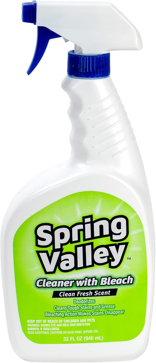 Cleaner with Bleach, 32oz Spray Home & Kitchen