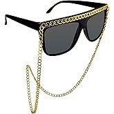 musykrafties Hip Hop Chunky Chain Party Costume Sunglasses Fun Shades