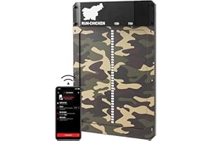 RUN-CHICKEN Door (Special Edition) Automatic Chicken Coop Door, Chicken Coop Door, Battery Powered, Run Chicken Automatic Door, Aluminum, Automatic Chicken Door Opener Model T50 (CAMO Brown)
