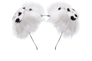 Kidukso Cute Furry Animal Folded Ears Headdress Adult Anime Cosplay Headpiece Spotted Hairband