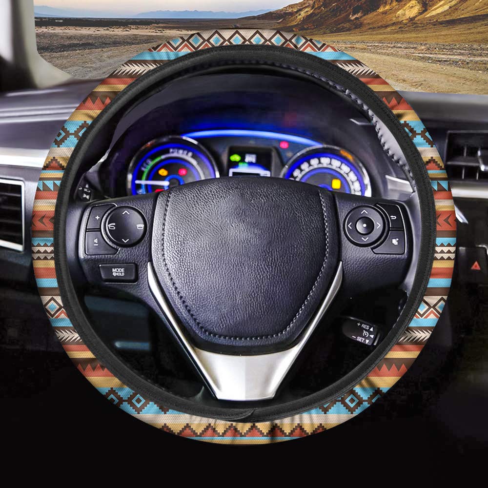 Dreaweet Ethnic Boho Steering Wheel Covers AntiSlip Stretch Steering
