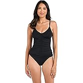 Island Goddess V-Neck Shirred Front Tankini Top