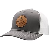 LINDO Trucker Hat [ GO Outdoors Design ] for Men and Women: Mid Profile Cap with Breathable Mesh Back and Adjustable Snap