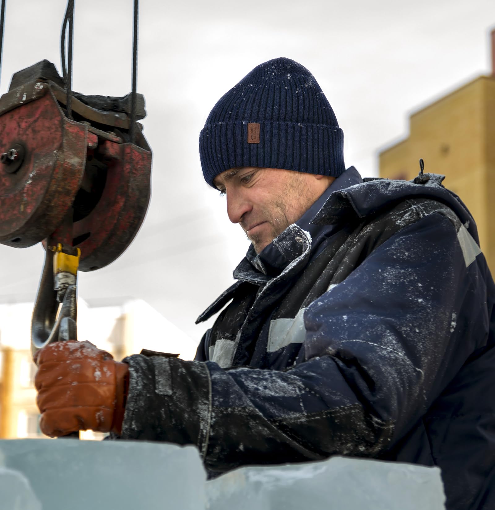 Wmcaps Warm Beanie for Men Women, Fleece Lined Beanie Warm Winter Caps Unisex Fashion Knit Cuffed Cap