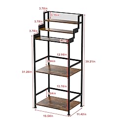 Jsskeeim Trapezoidal Liquor Cabinet Bar for