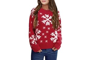 XUBA Girls Sweater Pullover Cable Knit Long Sleeve Turtleneck Chunky Warm Top