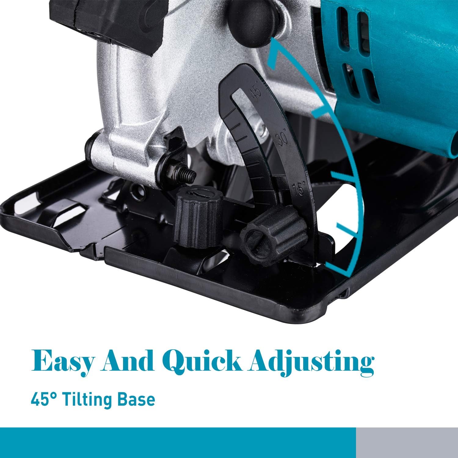 KATSU Circular Saw 185mm 7 Inch 1600W Electric Saw with Laser Guide and 2 Blades 24T/40T - Image 4