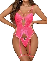 Aranmei Women Lingerie Set with Garter Belt Sexy