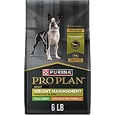 Purina Pro Plan Small Breed Weight Management Dry Dog Food, 6 lb Bag | Shredded Blend Chicken &amp; Rice Formula, high protein, healthy weight dog food with live probiotics for dogs