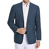 Teemlanny Men's Sport Coat Blazer Classic Fit 2 Button Stylish Houndstooth Stretch Suit Jacket for Daily Casual Outfits