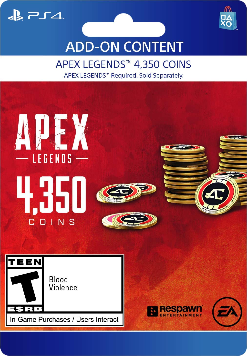 Amazon Com Apex Legends 4 350 Coins Virtual Currency Ps4 Digital Code Video Games