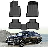 Mixsuper Custom Fit Floor Mats for Mercedes-Benz GLC 2023-2026 All Weather Floor Liners Front and Rear Row Set Black