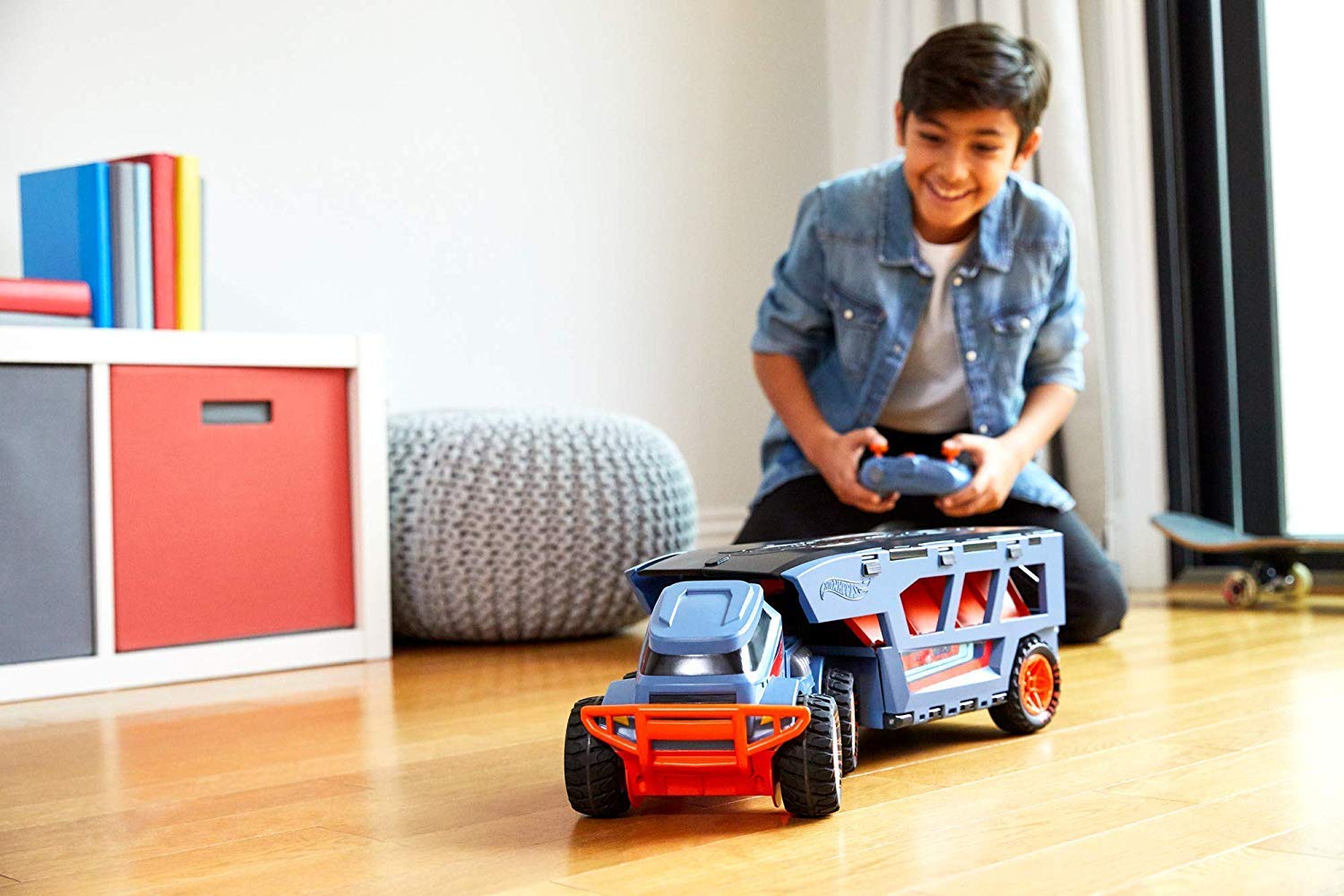 hot wheels rc trick truck transforming stunt park vehicle