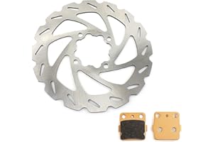 TARAZON Rear Brake Rotor Disc & Pads for Yamaha Banshee 350 1987-2006, Raptor 660 660R 2001-2005, Blaster 200 2003-2006, YFZ350, YFM660R, YFS200